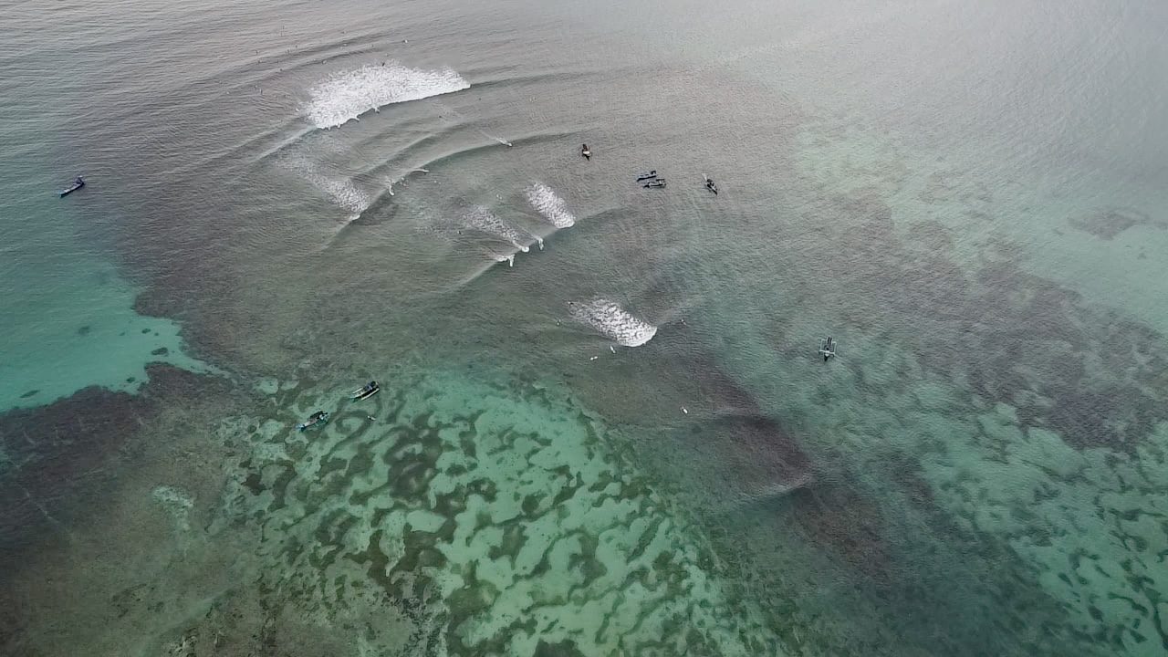Aerial view of Tanjung Ann surf spot
